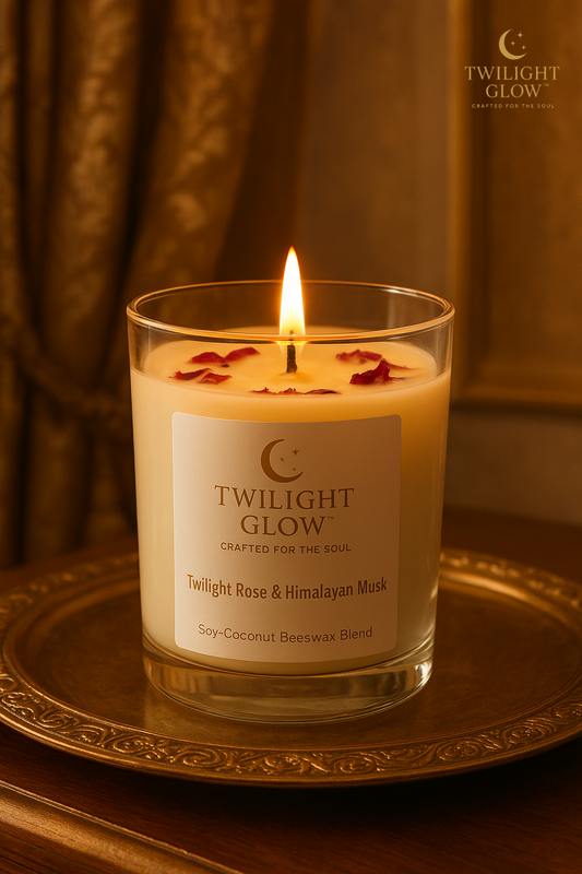 Twilight Rose & Himalayan Musk – Luxury Soy, Coconut & Beeswax Candle